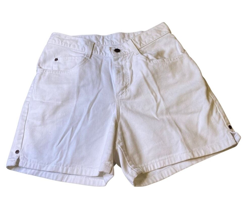 Riders Classic High Rise Denim Mom Jean Shorts Casual Summer Vintage Cotton